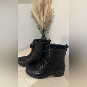 Stylish Black Women's Combat Boots